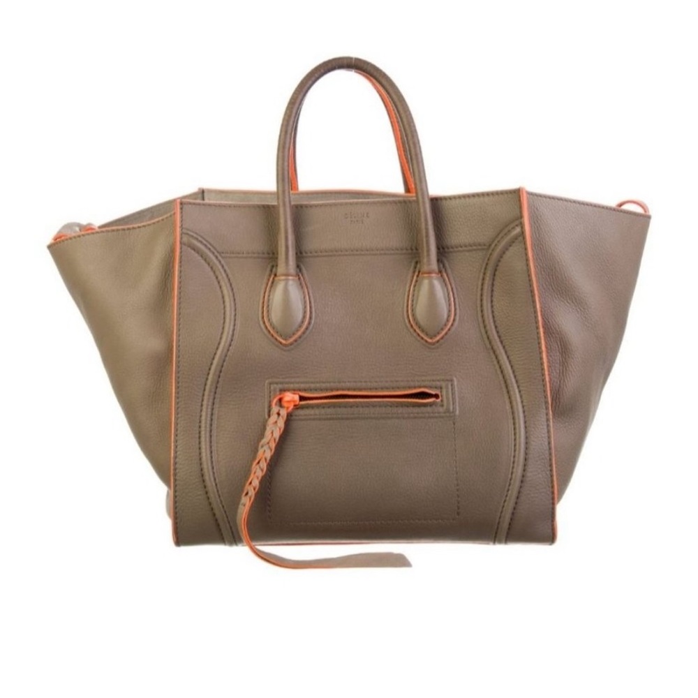 Celine Large Phantom Bag Anthracite Orange